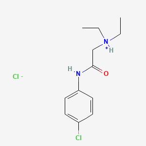 molecular formula C12H18Cl2N2O B13758632 4'-Chloro-2-(diethylamino)acetanilide, hydrochloride CAS No. 74816-28-7