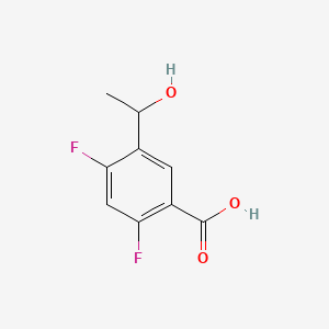 2,4-Difluoro-5-(1-hydroxyethyl)benzoic acid