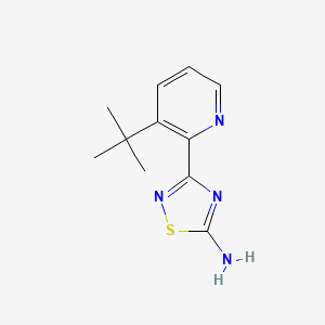 3-(3-Tert-butylpyridin-2-yl)-1,2,4-thiadiazol-5-amine