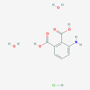 molecular formula C8H12ClNO6 B1375866 3-氨基邻苯二甲酸盐酸二水合物 CAS No. 1852533-96-0
