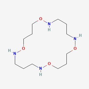 molecular formula C12H28N4O4 B13758664 1,7,11,17-Tetraoxa-2,6,12,16-tetraazacycloicosane CAS No. 235093-03-5