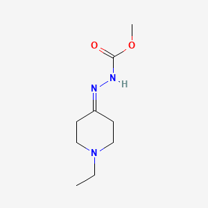 Hydrazinecarboxylic acid, (1-ethyl-4-piperidinylidene)-, methyl ester (9CI)