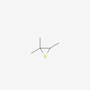 molecular formula C5H10S B13758675 Trimethylthiirane CAS No. 53971-47-4