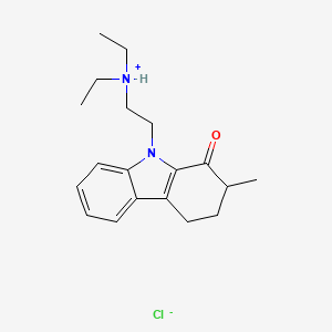 Carbazol-1(2H)-one, 3,4-dihydro-9-(2-(diethylamino)ethyl)-2-methyl-, monohydrochloride