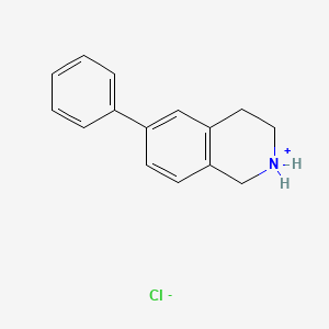 molecular formula C15H16ClN B13758684 6-Phenyl-1,2,3,4-tetrahydroisoquinoline hydrochloride CAS No. 24464-11-7