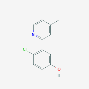 4-Chloro-3-(4-methylpyridin-2-yl)phenol