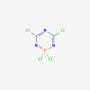 molecular formula C2Cl4N3P B13758718 2,2,4,6-Tetrachloro-2,2-dihydro-1,3,5,2-triazaphosphorine CAS No. 26236-17-9