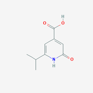 molecular formula C9H11NO3 B1375872 2-Oxo-6-(propan-2-yl)-1,2-dihydropyridine-4-carboxylic acid CAS No. 90610-30-3