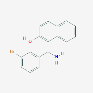 molecular formula C17H14BrNO B13758769 1-[Amino-(3-bromo-phenyl)-methyl]-naphthalen-2-OL CAS No. 561052-54-8