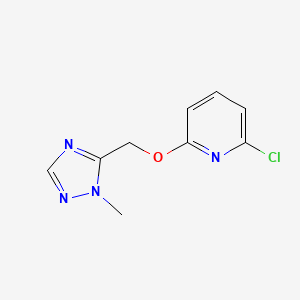 molecular formula C9H9ClN4O B13758771 2-chloro-6-((2-methyl-2H-1,2,4-triazol-3-yl)methoxy)pyridine CAS No. 1184913-59-4