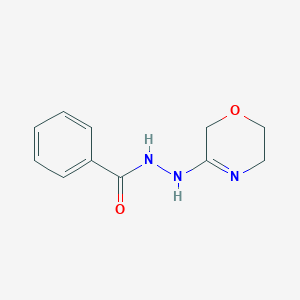 molecular formula C11H13N3O2 B13758787 Benzoic acid, 2-(5,6-dihydro-2H-1,4-oxazin-3-yl)hydrazide CAS No. 78205-32-0