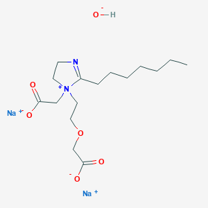 disodium;2-[1-[2-(carboxylatomethoxy)ethyl]-2-heptyl-4,5-dihydroimidazol-1-ium-1-yl]acetate;hydroxide