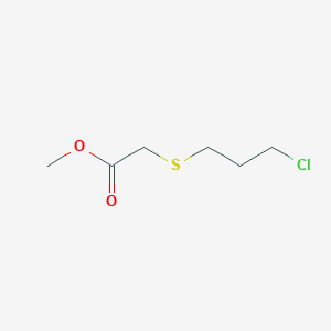 molecular formula C6H11ClO2S B1375882 Methyl 2-[(3-chloropropyl)sulfanyl]acetate CAS No. 62519-33-9