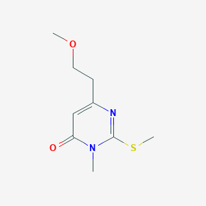 6-(2-methoxyethyl)-3-methyl-2-(methylthio)pyrimidin-4(3H)-one