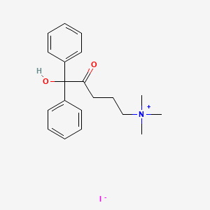 (5,5-Diphenyl-5-hydroxy-4-oxopentyl)trimethylammonium iodide