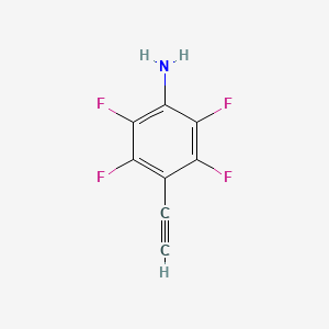 molecular formula C8H3F4N B1375884 4-Ethynyl-2,3,5,6-tetrafluoroaniline CAS No. 61794-59-0