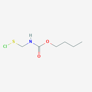 molecular formula C6H12ClNO2S B1375887 Butyl [(chlorosulfanyl)methyl]carbamate CAS No. 64831-38-5