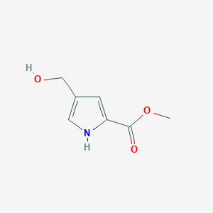 molecular formula C7H9NO3 B1375889 Methyl 4-(hydroxymethyl)-1H-pyrrole-2-carboxylate CAS No. 918827-38-0