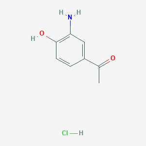 molecular formula C8H10ClNO2 B1375893 1-(3-氨基-4-羟基苯基)乙酮盐酸盐 CAS No. 14347-14-9