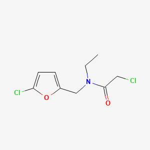 Acetamide, 2-chloro-N-((5-chloro-2-furanyl)methyl)-N-ethyl-