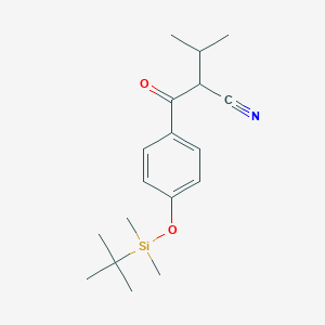 2-(4-(Tert-butyldimethylsilyloxy)benzoyl)-3-methylbutanenitrile