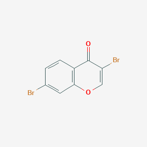 B1375896 3,7-Dibromochromone CAS No. 1159978-70-7