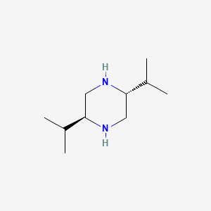 molecular formula C10H22N2 B13759004 (2R,5S)-2,5-Diisopropylpiperazine 