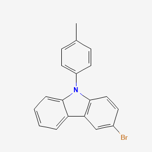 molecular formula C19H14BrN B1375901 3-溴-9-(对甲苯基)-9H-咔唑 CAS No. 731016-44-7