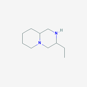 B1375904 3-ethyl-octahydro-1H-pyrido[1,2-a]piperazine CAS No. 1228682-15-2