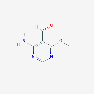 B1375905 4-Amino-6-methoxypyrimidine-5-carbaldehyde CAS No. 1004956-62-0