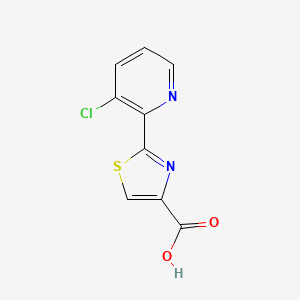 molecular formula C9H5ClN2O2S B1375907 2-(3-氯吡啶-2-基)-1,3-噻唑-4-羧酸 CAS No. 1427378-95-7