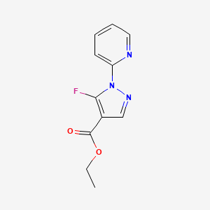 Ethyl 5-fluoro-1-(pyridin-2-YL)-1H-pyrazole-4-carboxylate