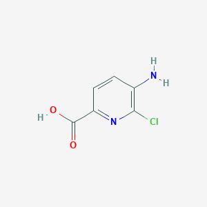 molecular formula C6H5ClN2O2 B1375910 5-氨基-6-氯吡啶-2-羧酸 CAS No. 1256819-07-4