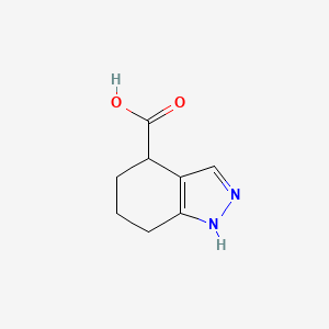 B1375911 4,5,6,7-tetrahydro-1H-indazole-4-carboxylic acid CAS No. 1384429-83-7