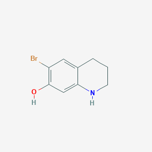 molecular formula C9H10BrNO B1375912 6-溴-1,2,3,4-四氢喹啉-7-醇 CAS No. 1367949-76-5