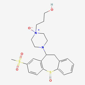 1-Piperazinepropanol, 4-(10,11-dihydro-8-(methylsulfonyl)dibenzo(b,f)thiepin-10-yl)-, S,1-dioxide