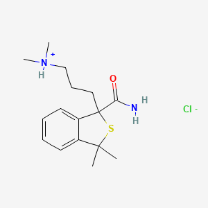 1,3-Dihydro-3,3-dimethyl-1-(3-(dimethylamino)propyl)benzo(c)thiophene-1-carboxamide HCl