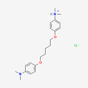 molecular formula C21H31ClN2O2 B13759167 4,4'-(Pentamethylenedioxy)bis(N,N-dimethylaniline) hydrochloride CAS No. 114946-90-6