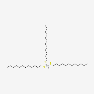 Tris(dodecylthio)methylstannane