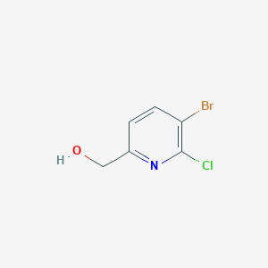 molecular formula C6H5BrClNO B1375921 (5-Bromo-6-chloropyridin-2-yl)methanol CAS No. 1227563-64-5
