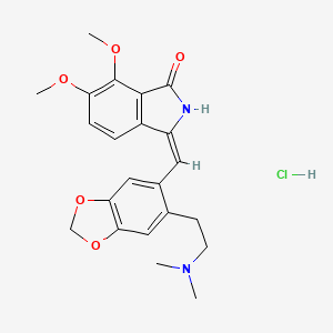 3-(6-(2-Dimethylaminoethyl)-1,3-benzodioxol-5-ylmethylene)-6,7-dimethoxyisoindolin-1-one hydrochloride