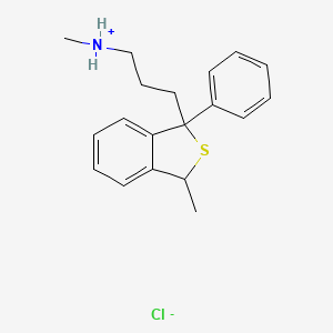 1,3-Dihydro-N,3-dimethyl-1-phenylbenzo(c)thiophene-1-propylamine hydrochloride