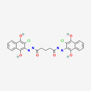 1-N',5-N'-bis(3-chloro-1,4-dioxonaphthalen-2-yl)pentanedihydrazide