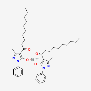 Nickel, bis[2,4-dihydro-5-methyl-4-[1-(oxo-kappaO)decyl]-2-phenyl-3H-pyrazol-3-onato-kappaO3]-