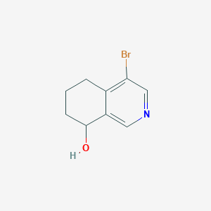 4-Bromo-5,6,7,8-tetrahydroisoquinolin-8-OL