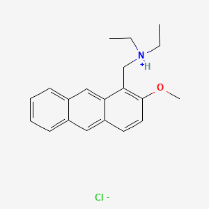 1-(Diethylamino)methyl-2-methoxyanthracene hydrochloride