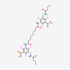 Benzoic acid, 3,3'-(azelaoyldiimino)bis(5-(butyramidomethyl)-2,4,6-triiodo-