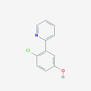 4-Chloro-3-(pyridin-2-yl)phenol