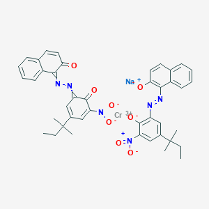 Sodium bis(1-((2-hydroxy-3-nitro-5-tert-pentylphenyl)azo)-2-naphtholato(2-))chromate(1-)