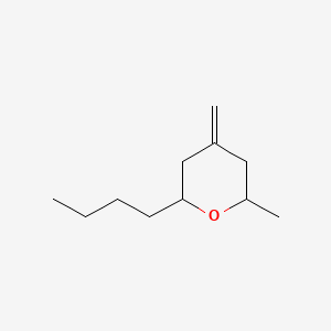 2H-Pyran, 2-butyltetrahydro-6-methyl-4-methylene-